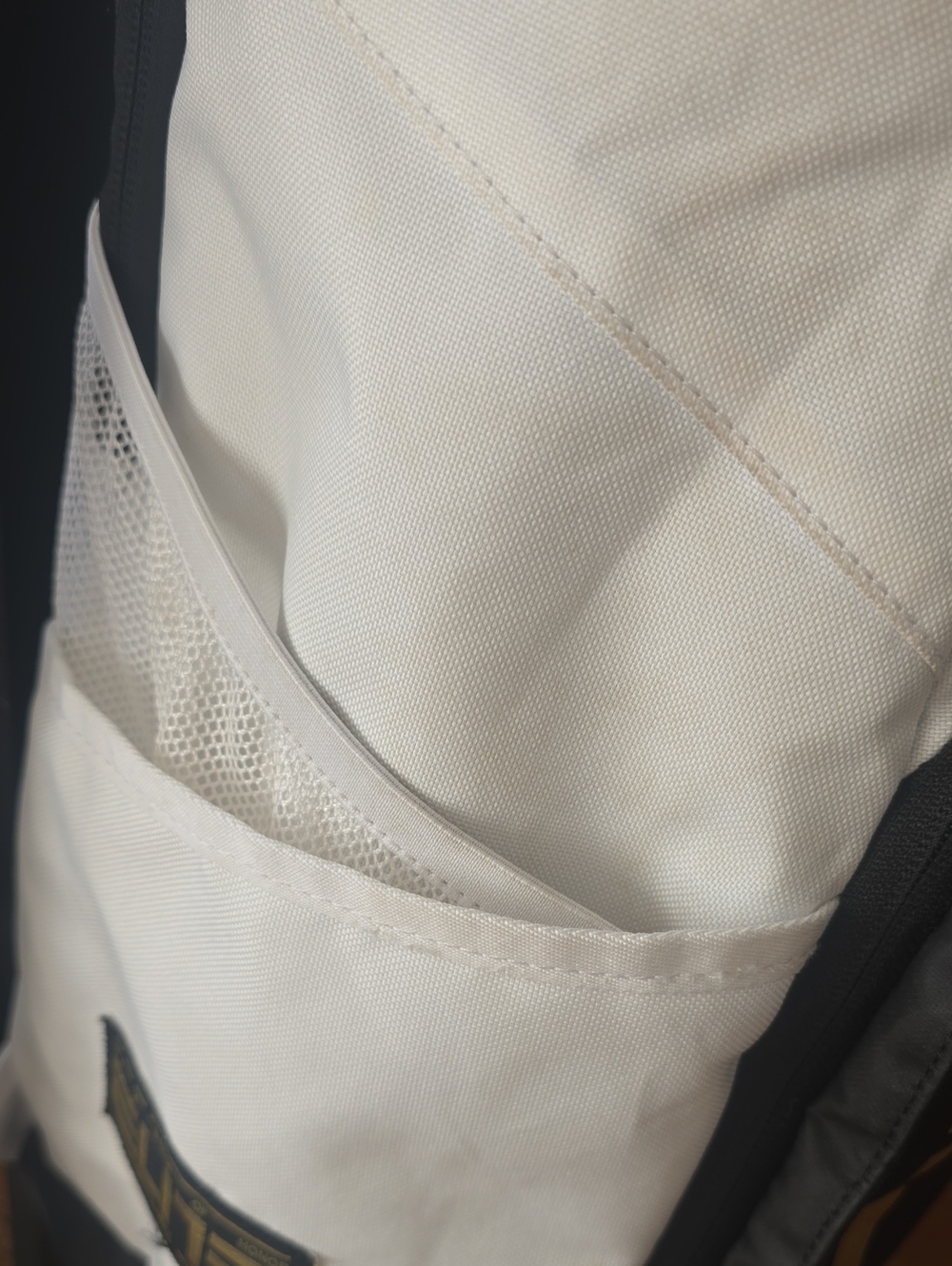 Nike Elite  Men's White & Black Backpack with Gold Accents - Picture 4 of 14